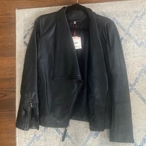 NWT Anne Klein Leather Jacket